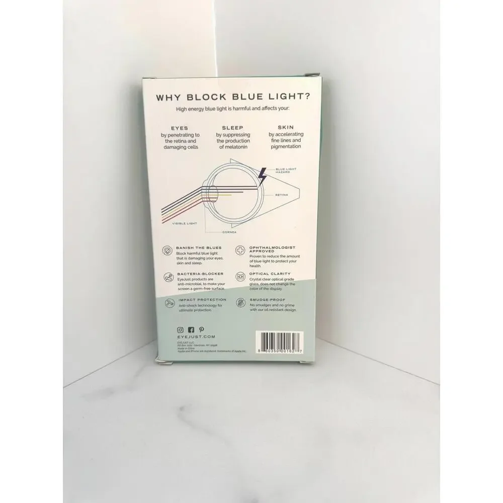 EYE JUST Blue Light Blocking Screen Protector for iPhone X/XS/XR/11 Pro